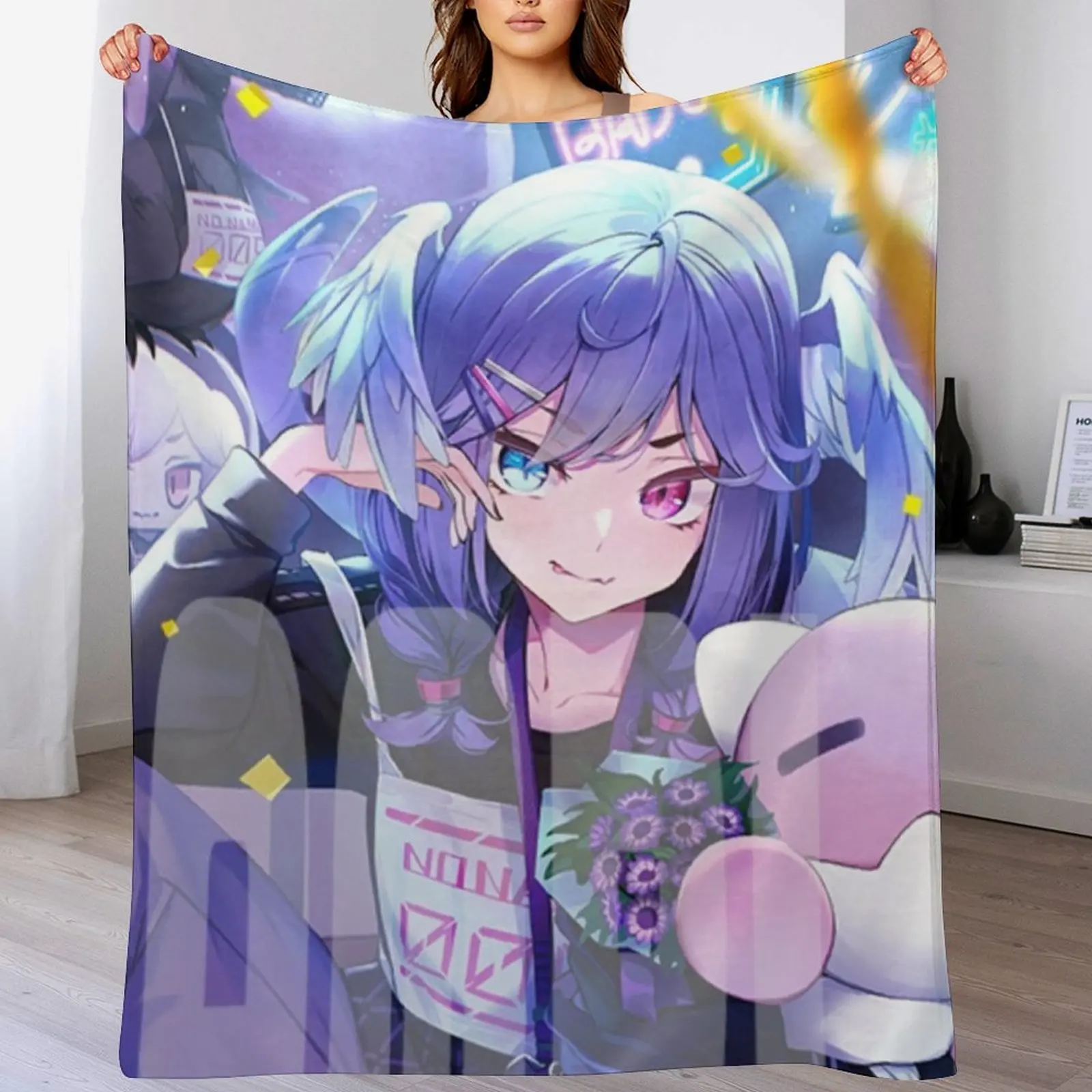 

Selen Tatsuki, Ember (Selen Tatsuki), Nijisanji, Selen Tatsuki Throw Blanket Soft Bedroom Blanket for Night Sleeping