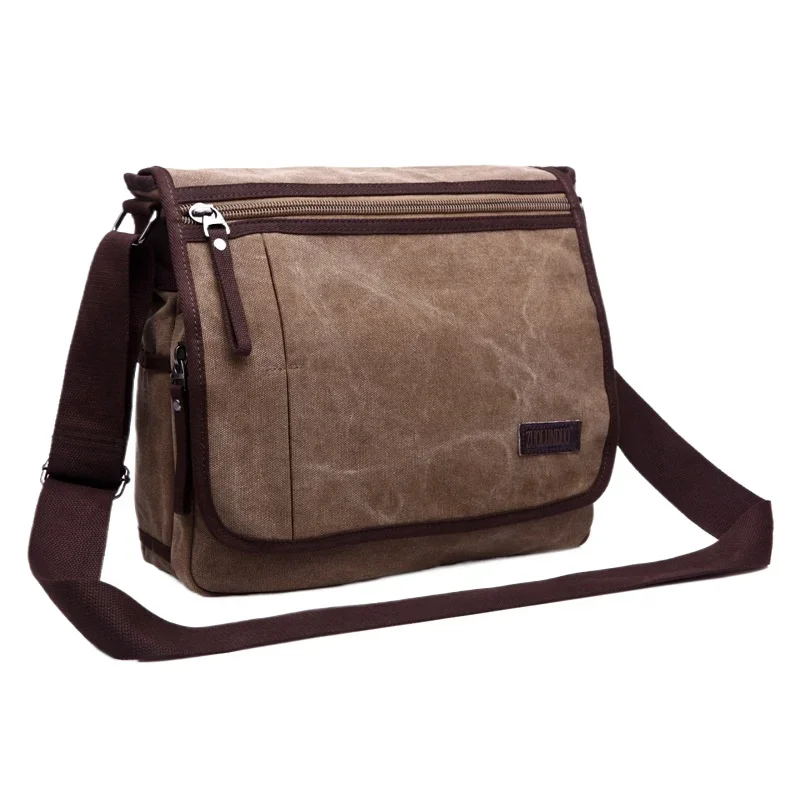 Retro Men Messenger Bags Canvas Briefcase Casual Men's Shoulder Bag Tote Travel Bolsa Masculina Casual Travel Bag sac homme  가방