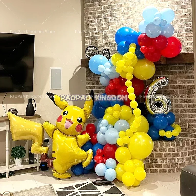 Cartoon Pokemon Pikachu Ballon Party Dekorationen Squirtle Bulbasaur Baby Dusche Party Ballon Geschenk Figur Kinder Geschenke Spielzeug