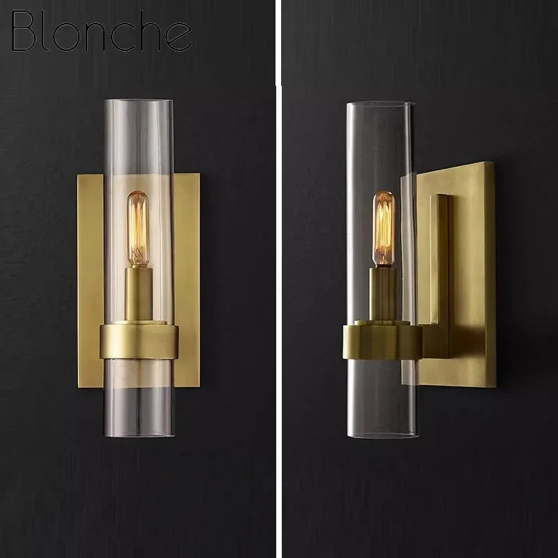 

2025 Modern Luxurious Wall Lights Glass Shade Gold/Black Wall Lamps For Bedroom Bedside Living Room Restaurant Fixtures Led Scon