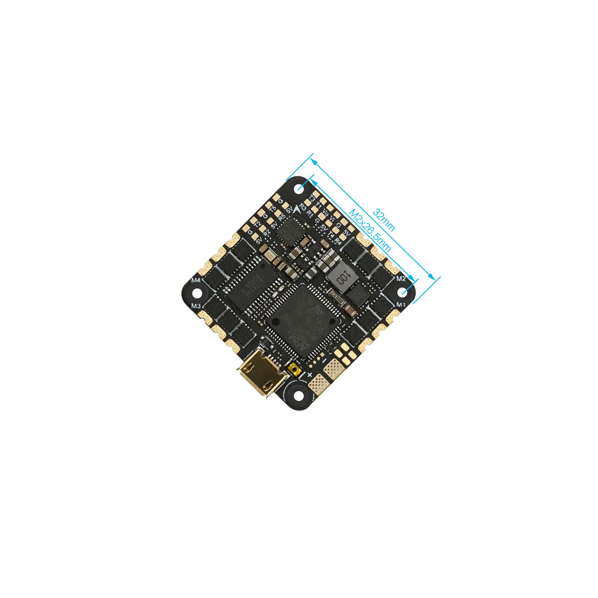 GEPRC GEP-F722-35A AIO BMI270 F722 Flight Controller BLHELIS 35A 4in1 ESC 2-6S 25.5X25.5mm for FPV Freestyle Cinewhoop Drones