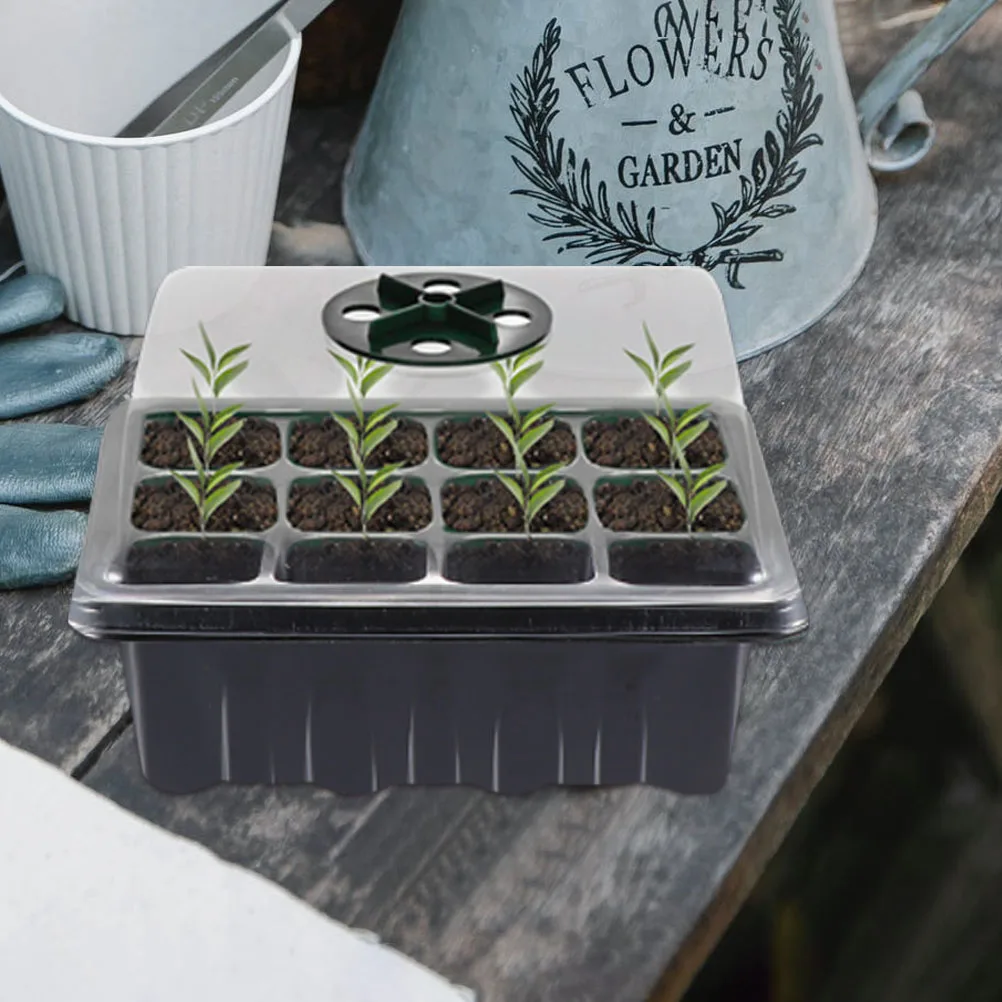 

3Pcs Seedling Tray Germination Starter Vegetable Planting Trays Plastic Durable WaterSaving DroughtResistant Gardening Tools
