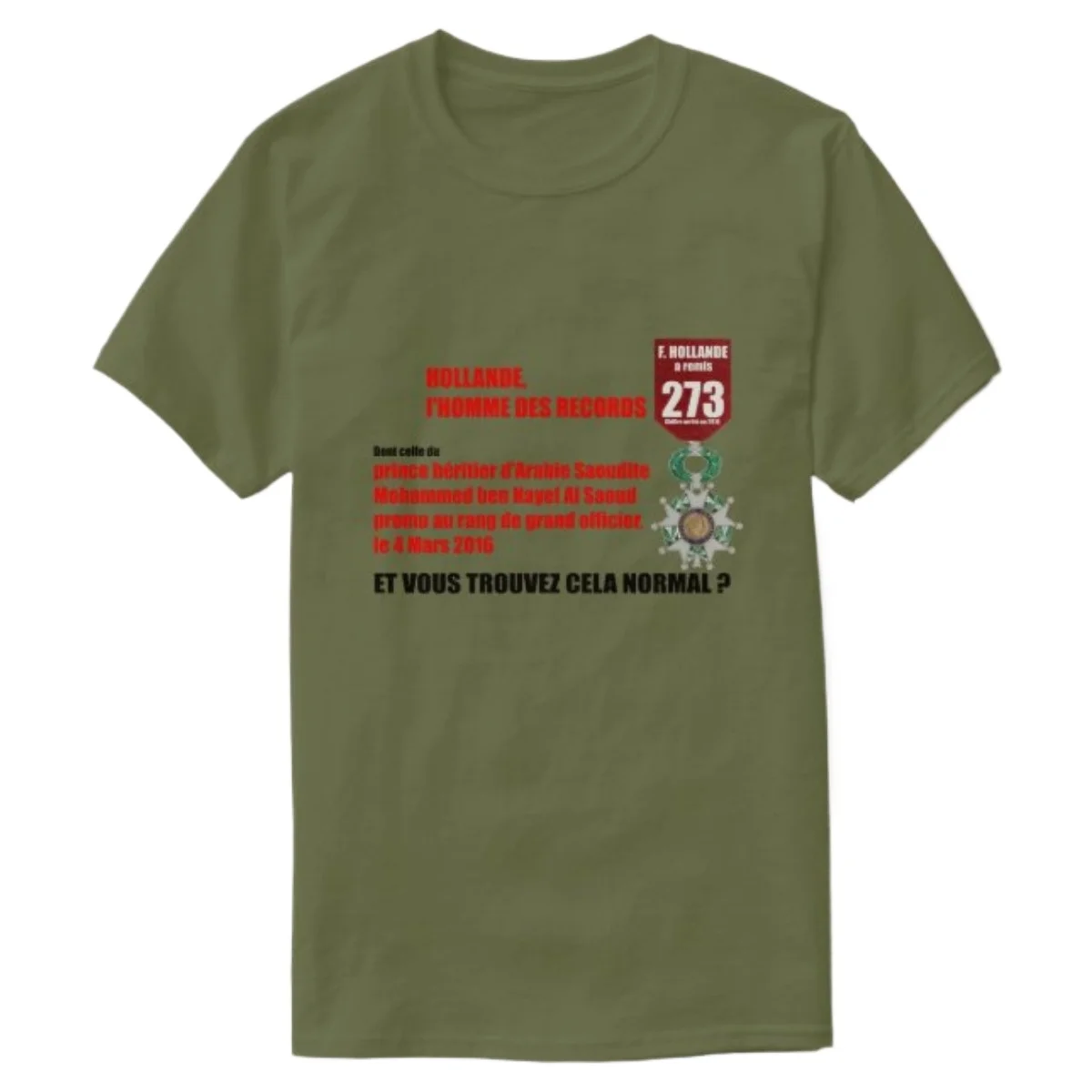 

Hollande Record Legions D'Honneur T-Shirt 100% Cotton O-Neck Short Sleeve Summer Casual Mens T-shirt Streetwear