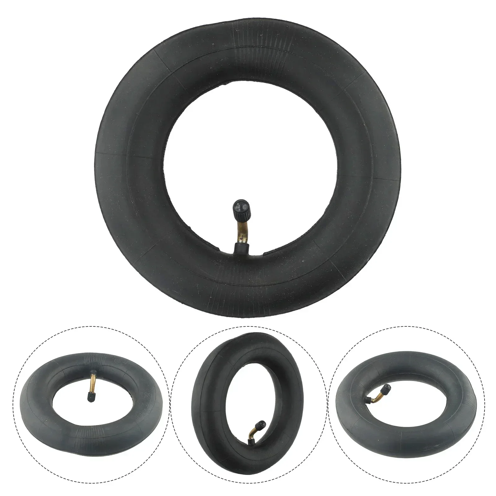 1pcs Practical Electric Scooter Tire Inner Tube Bent Valve For 8x2 Inch 200x50 Black ABS E-Scooter Tire Replacement Accessory