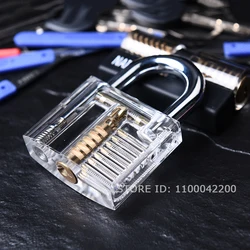 Practice Padlock Locksmith Supplies Transparent Copper Locks Training Skill Padlocks Locksmith Tool Locks Visible Lock Hardware