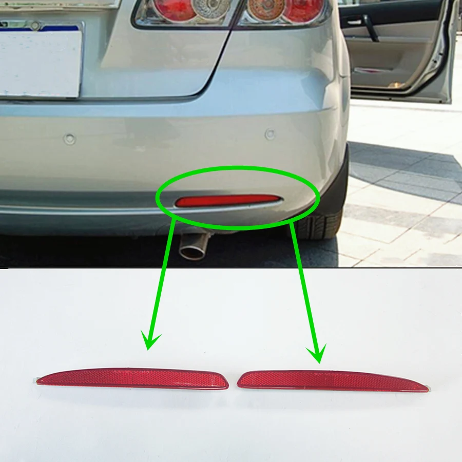 Car accessories body parts rear bumper reflex reflector lamp for Mazda 6 2002-2008 wagon GG GY GJ6A-51-5M0A 5L0A