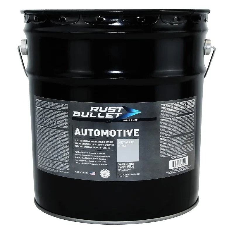 RUST BULLET - Automotive Rust Inhibitor Paint - Rust Preventer Coating 5 Gallons No Topcoat Needed  Automotive Primer