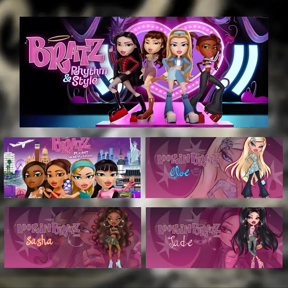 

Стильный милый коврик для мыши B-Bratz, большой толстый настольный коврик с прошитыми краями, игровой коврик для мыши для ПК