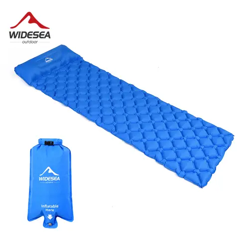 Ultralight Inflatable Sleeping Pad with Pillow widesea