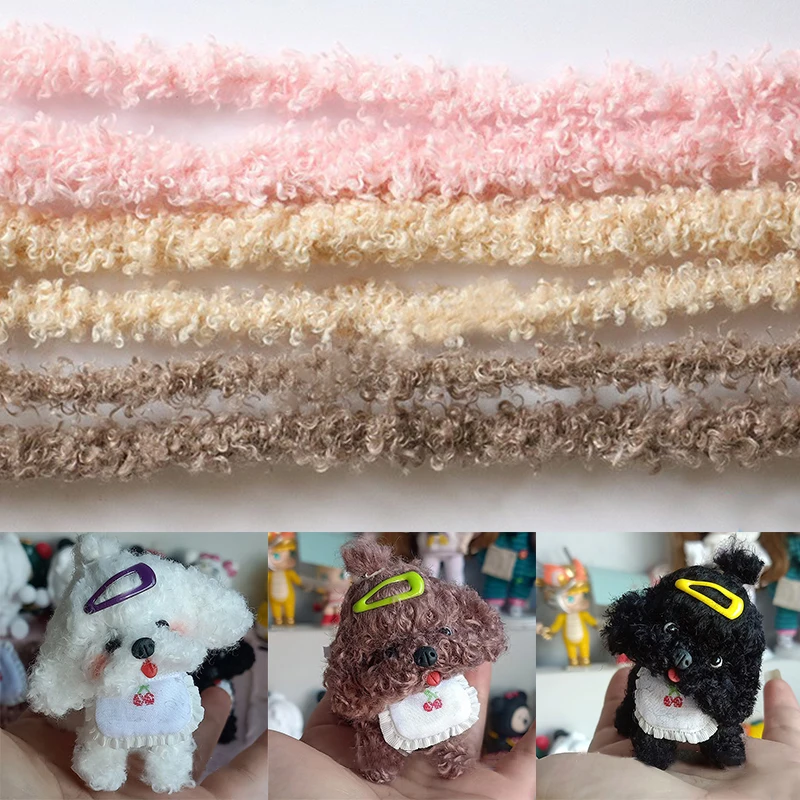 Plush Curly Hair Iron Wire Thread Twist Rope Ribbon Bar Strip Stick String DIY Doll Dog Toy Sewing Accessories Gift Making Decor