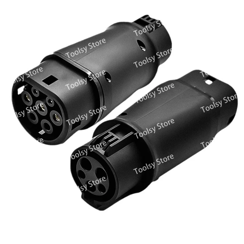 

EV Charging TYPE 1 to TYPE 2 Plug Adapter 16A 32A Convertor Connector for Electric Car Accessories
