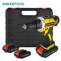DAVEDTOOL 21V 10mm 40N.M Electric Impact Drill Cordless Drill Electric Screwdriver DIY Driver Power Tools for Makita 18V Battery