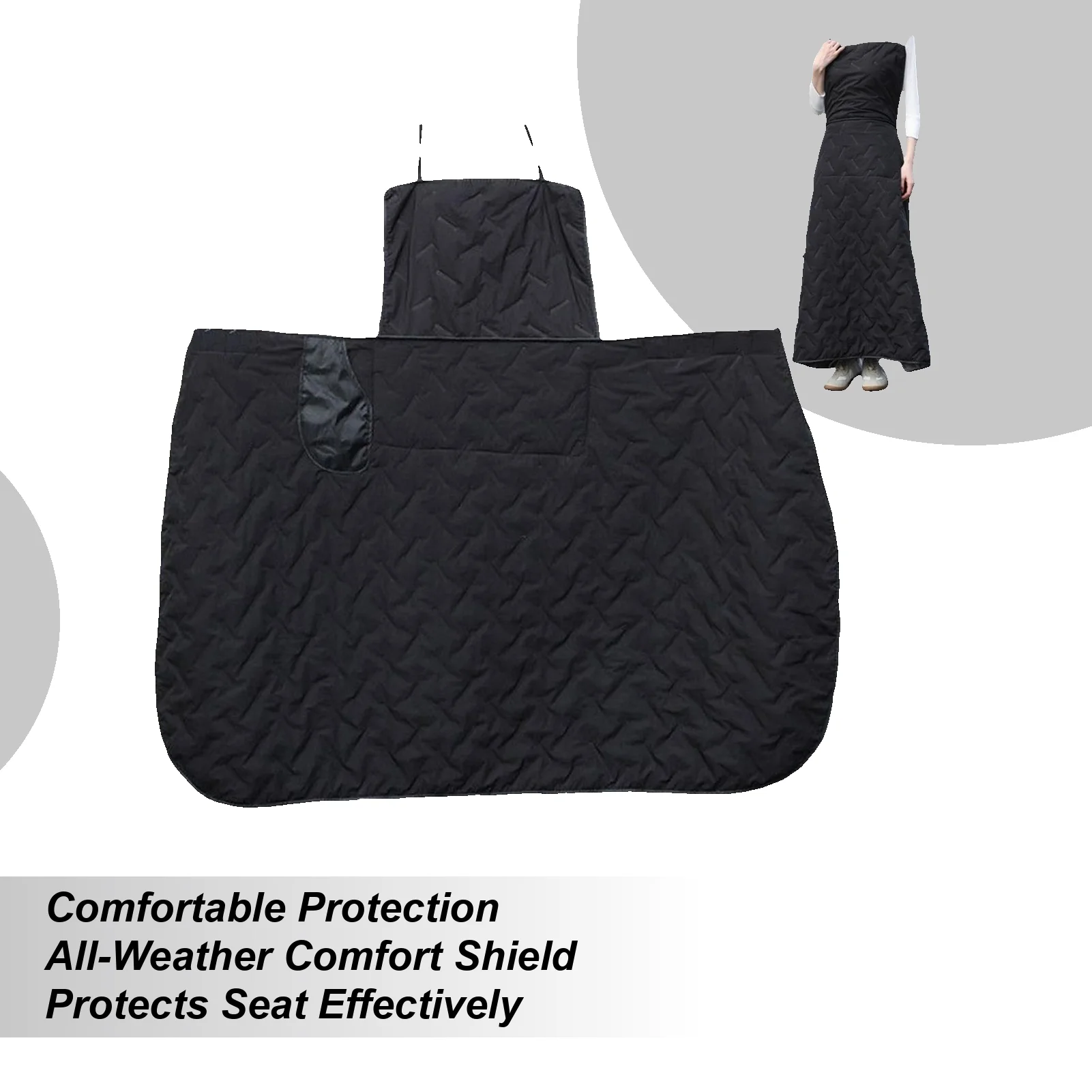 

Фартук для скутера, чехол для ног, водостойкое толстое зимнее теплое одеяло для скутера, мотоциклетное одеяло до колена, фартук для зимнего вождения, снежный