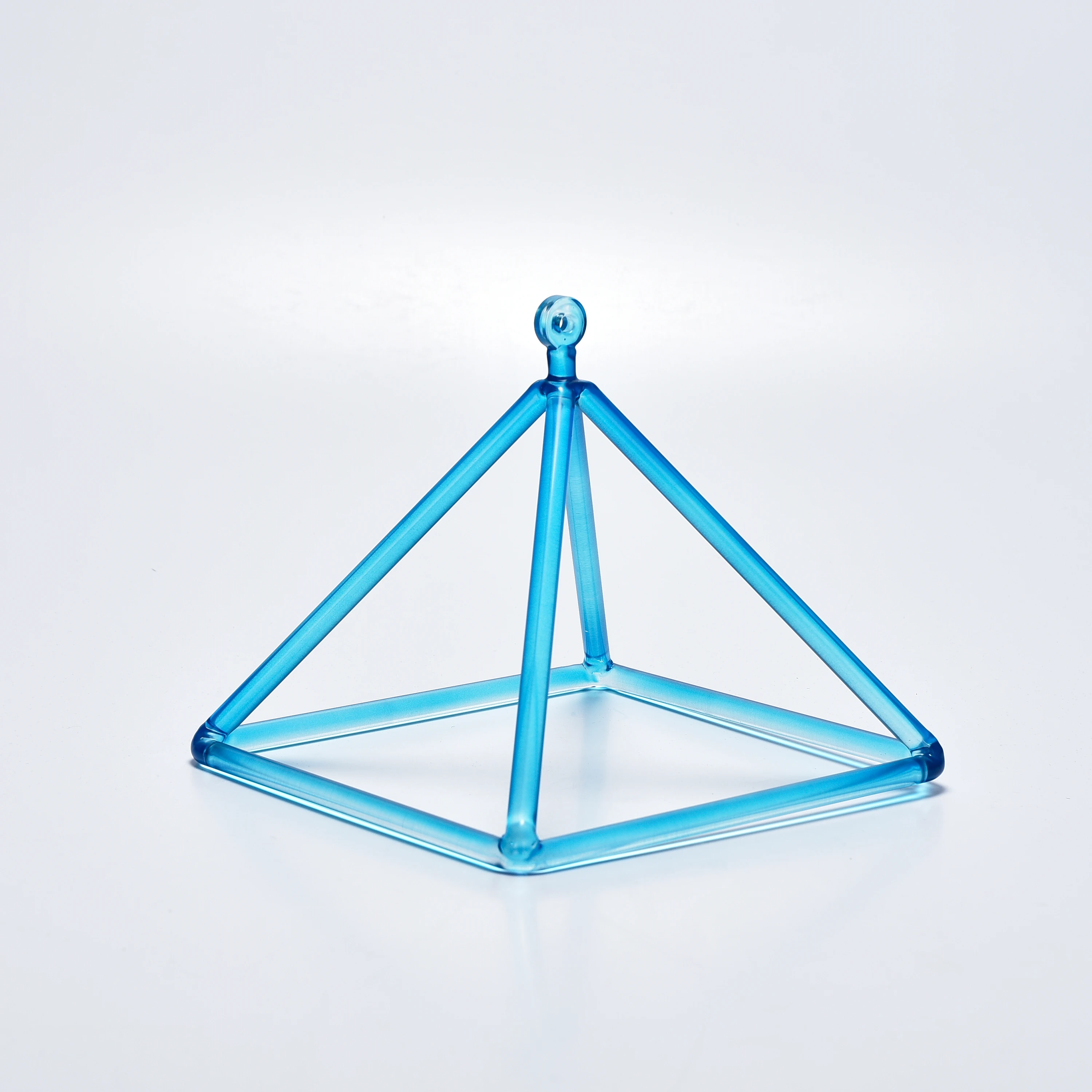 SITSANG-Perfect Pitch Blue Crystal Singing Pyramid for Yoga, Relaxed, 5 inch