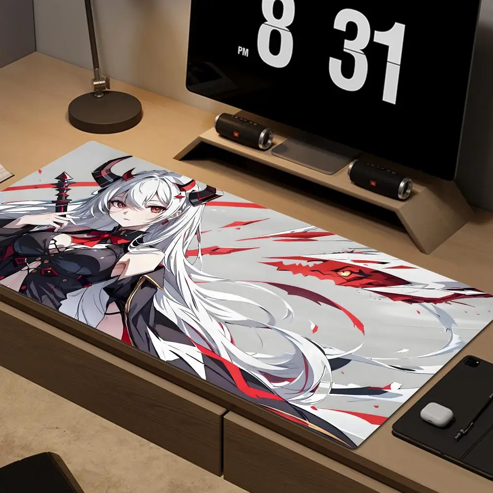 Alfombrilla de ratón para juegos EISA P047S de Anime, superficie lisa de Lycra, Base de goma antideslizante, resistente a derrames, duradera, diseño de 4mm de grosor