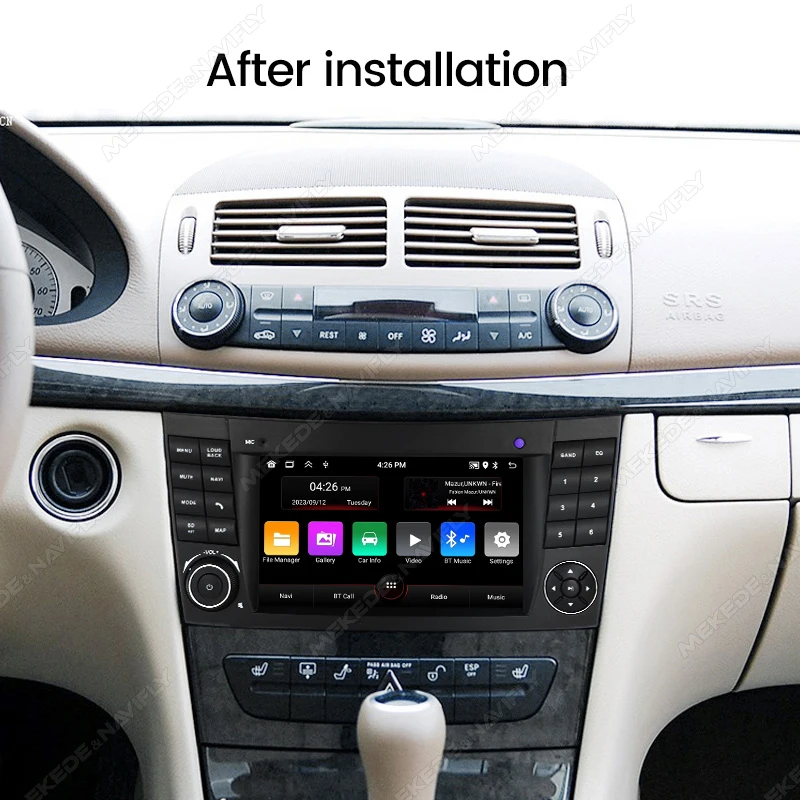 MEKEDE Carplay Stereo For Mercedes Benz E-class W211 E200 E220 E300 E350 E240 E270 E280 CLS CLASS W219 Car Radio 7\