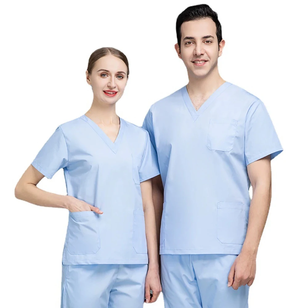 Uniformes médicos de alta calidad, camisa, pantalones de enfermera, uniformes médicos quirúrgicos para mujeres, bata médica para enfermera