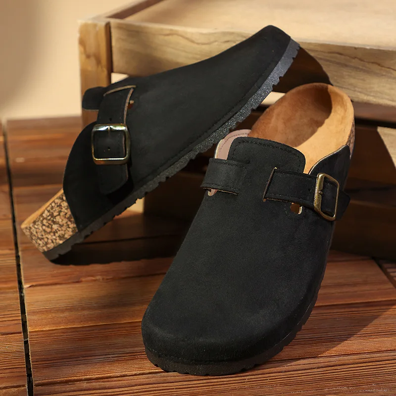 شباشب رجالية كاجوال بمقدمة أصابع القدم عصرية ومتعددة الاستخدامات ونعل سميك ومقاومة للاهتراء ونعل ناعم سهل الارتداء صنادل كاجوال مقاس كبير #2