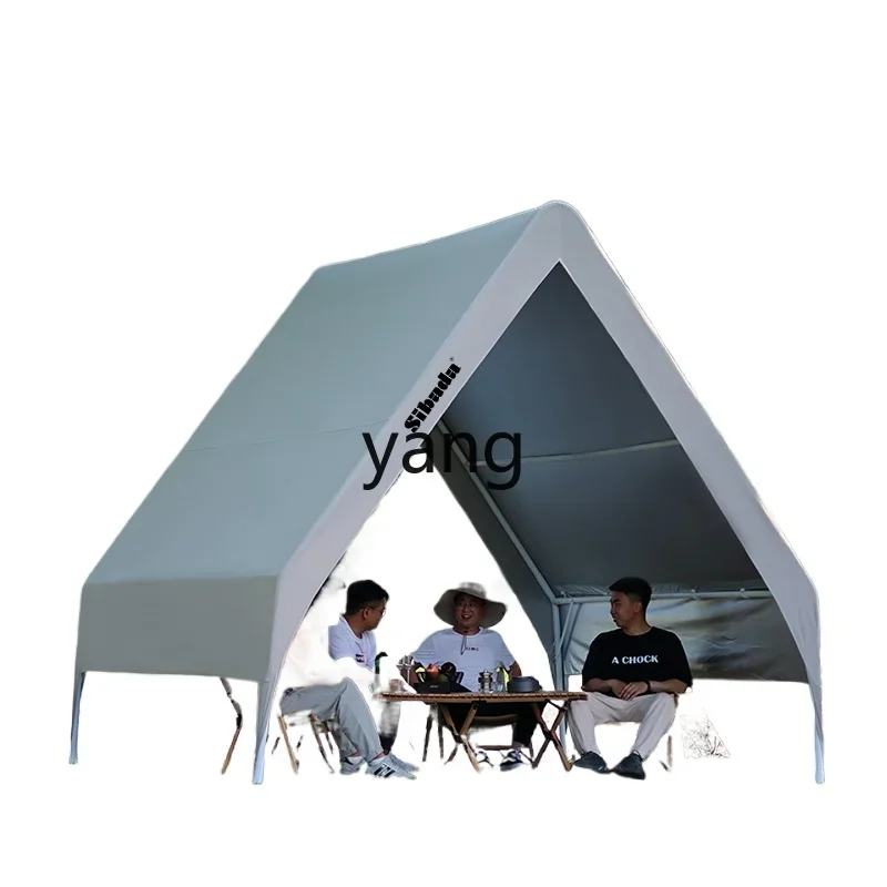LMM, outdoor Internet celebrity triangle camping tent camp famous hotel terrace hot pot catering rain