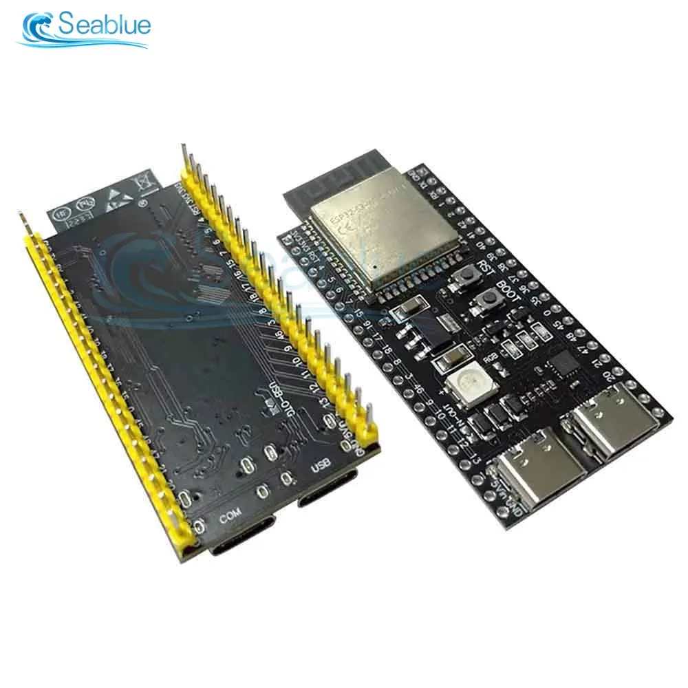 

1PCS ESP32-S3 WiFi+Bluetooth Development Board Dual Type-C Ultra-Low Power Core board WROOM-1 DevKitC-1 Development Board Module