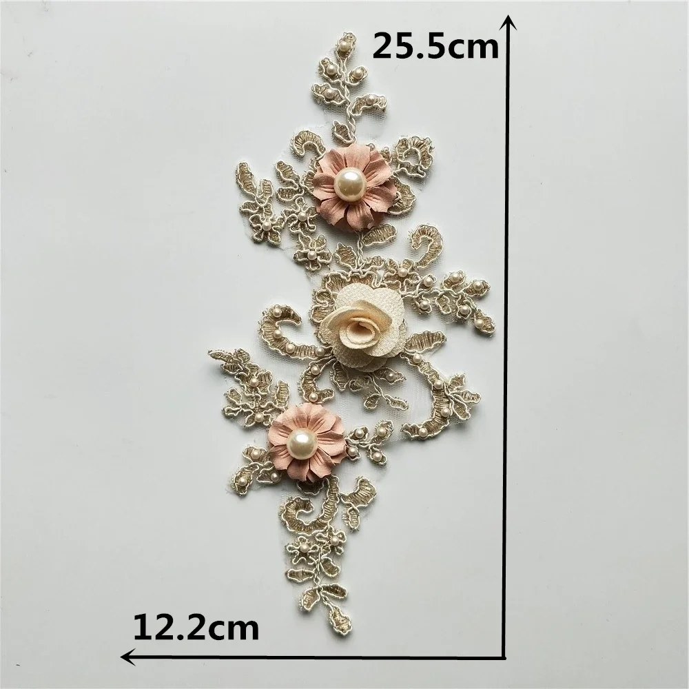 New arrive Embroidered Collar Fabric Clothing Applique Lace Neckline DIY Wedding dresses Accessoryies Sewing Craft Scrapbooking