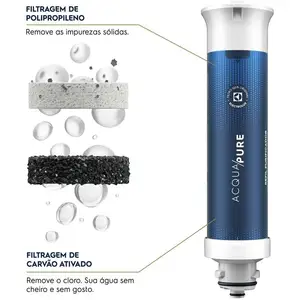 Elektroluxwand und elektronischer Tisch mit Wasserreiniger Schwarz effizienter PE15p Kalt und natürliches Wasser - Bivolt 12 Hauptverkaufsreiniger kaltes und natürliches Wasser - №6