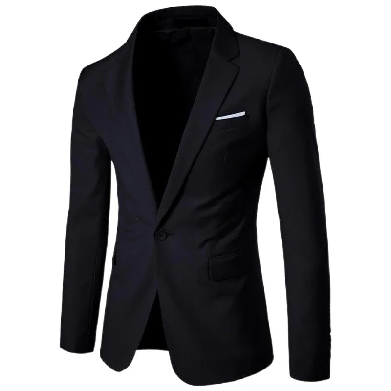 Men's Casual Sport Coats Slim Fit One Button Suit Lightweight Sports