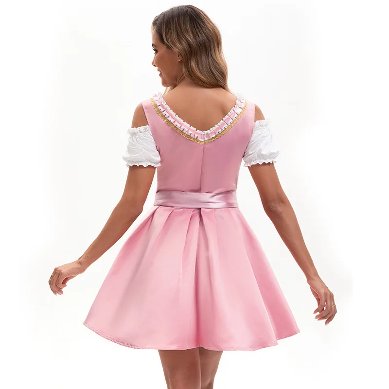 ビール祭りコスチューム ハロウィン ビールガール ドレ ステージパフォーマンス衣装 メイド服 女性用伝統民族衣装