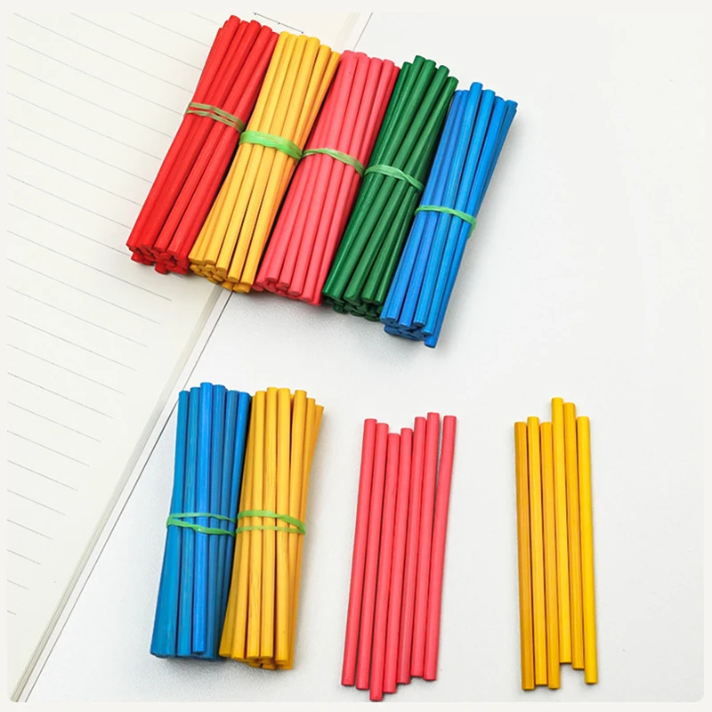 100Pcs/set Children Arithmetic Wooden Math Stick Teaching Aid Mathematics Calculation Enlightenment Knowledge  Educational Toys