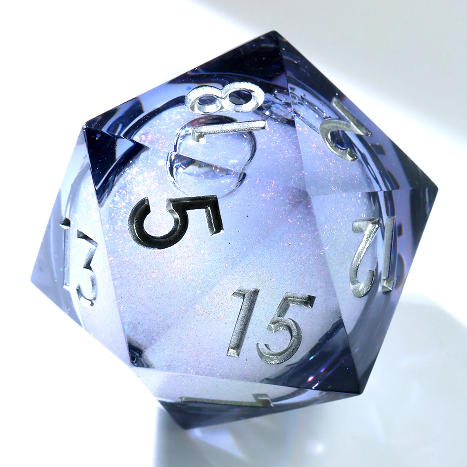 

50MM Chonk D20,Role Playing Table Game Board Games RPG Dice DND D20,Resin Large Liquid DND D20 Dice-Liquid 1