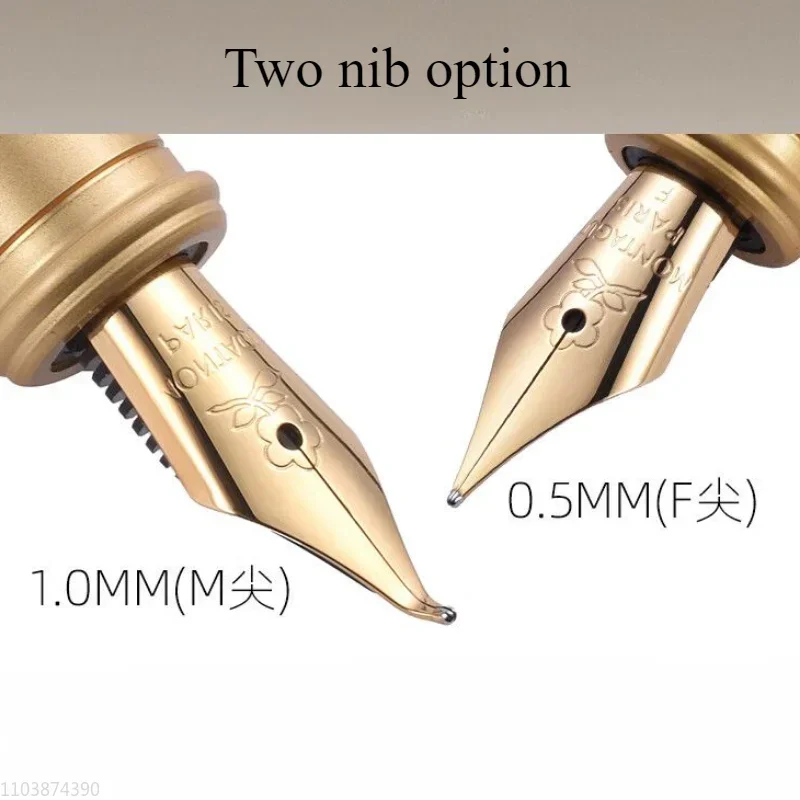 Montagut Courteous Reception Fountain Pen Iridium Gold EF/F/Bent 0.38/0.5mm/1.0mm Nib Ink Pen Art Curved Student School Supplies
