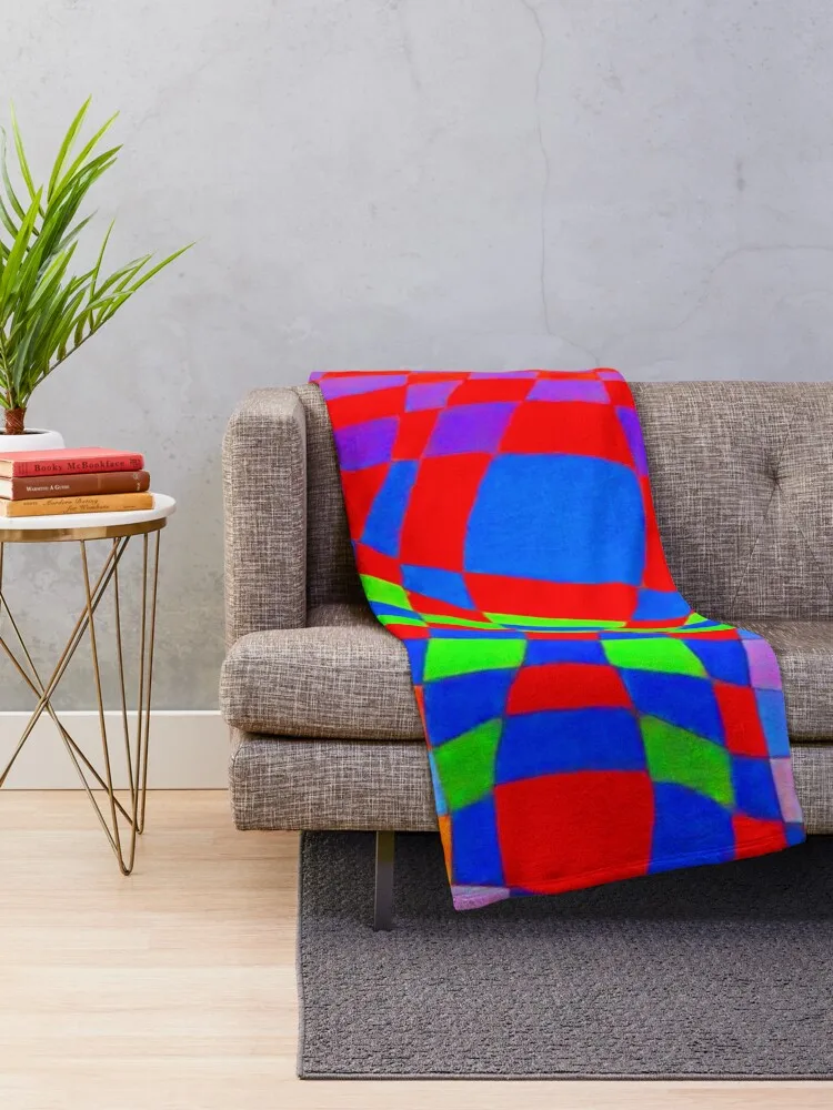 Victor Vasarely - Harlequin Throw Blanket decorative sofa bed Luxury Throw Blankets