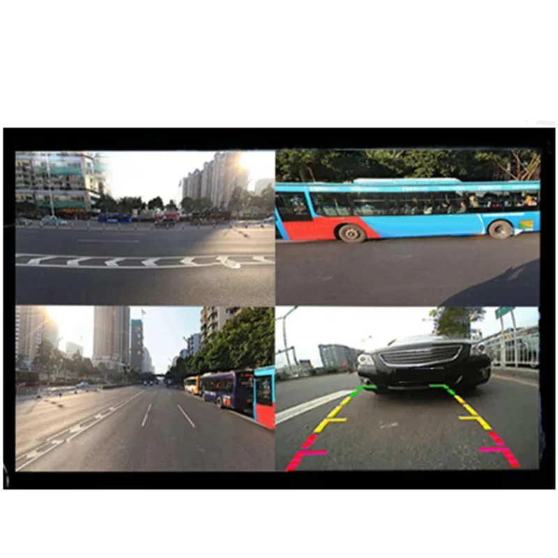 Scatola combinatrice per interruttore di controllo IR per telecamere per auto con registratore di guida a 4 canali per 360 °   Immagine panoramica