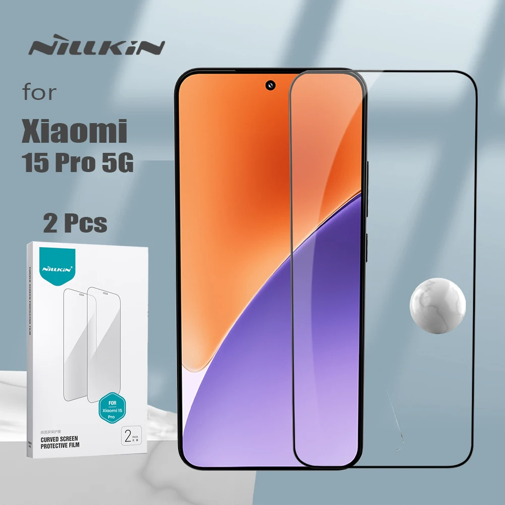 for Xiaomi Mi 15 Pro 5G Nillkin 2pcs Impact Resistant Curved Soft Film Screen Protector