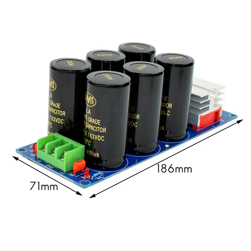 High Power 50A Rectifier Filter 6 50V High Current Positive And Negative Dual Power Supply Rectifier Filter Power Board