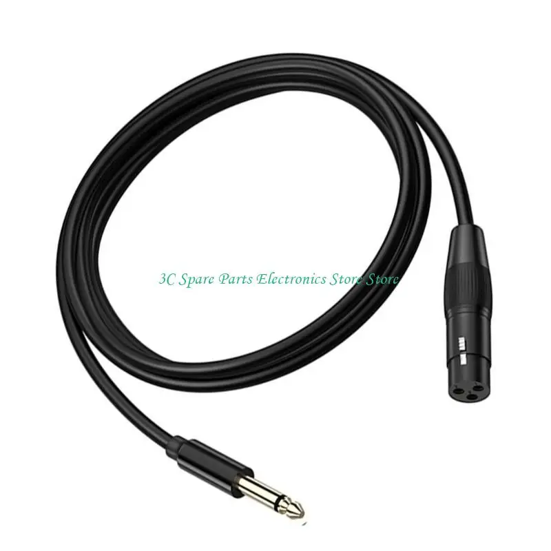 SZ Professional 6.35 mm macho a 3pin Cable equilibrado para altavoces micrófono