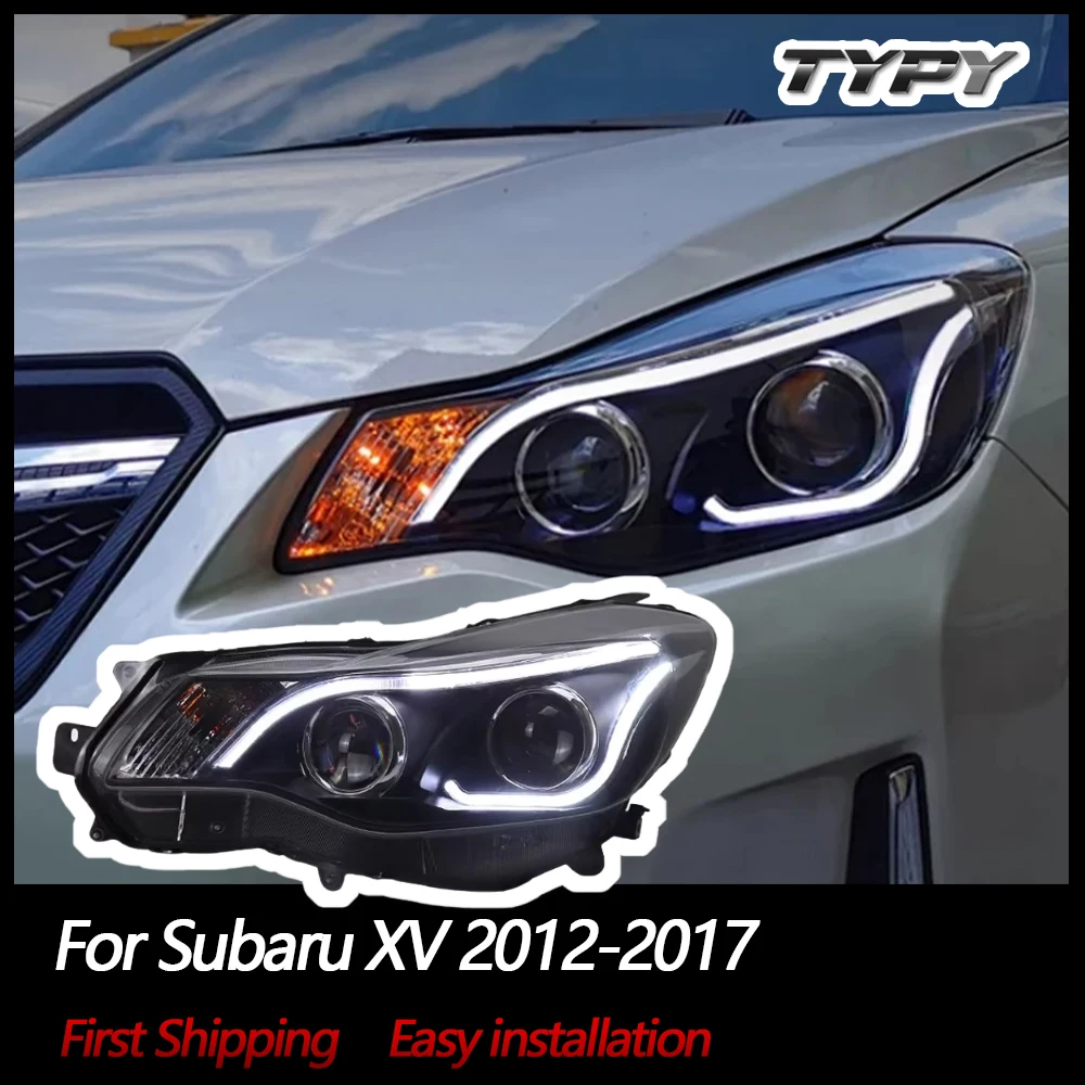 

TYPY автомобильные фары для Subaru XV 2012-2017 светодиодные автомобильные лампы дневные ходовые огни динамические указатели поворота автомобильные аксессуары