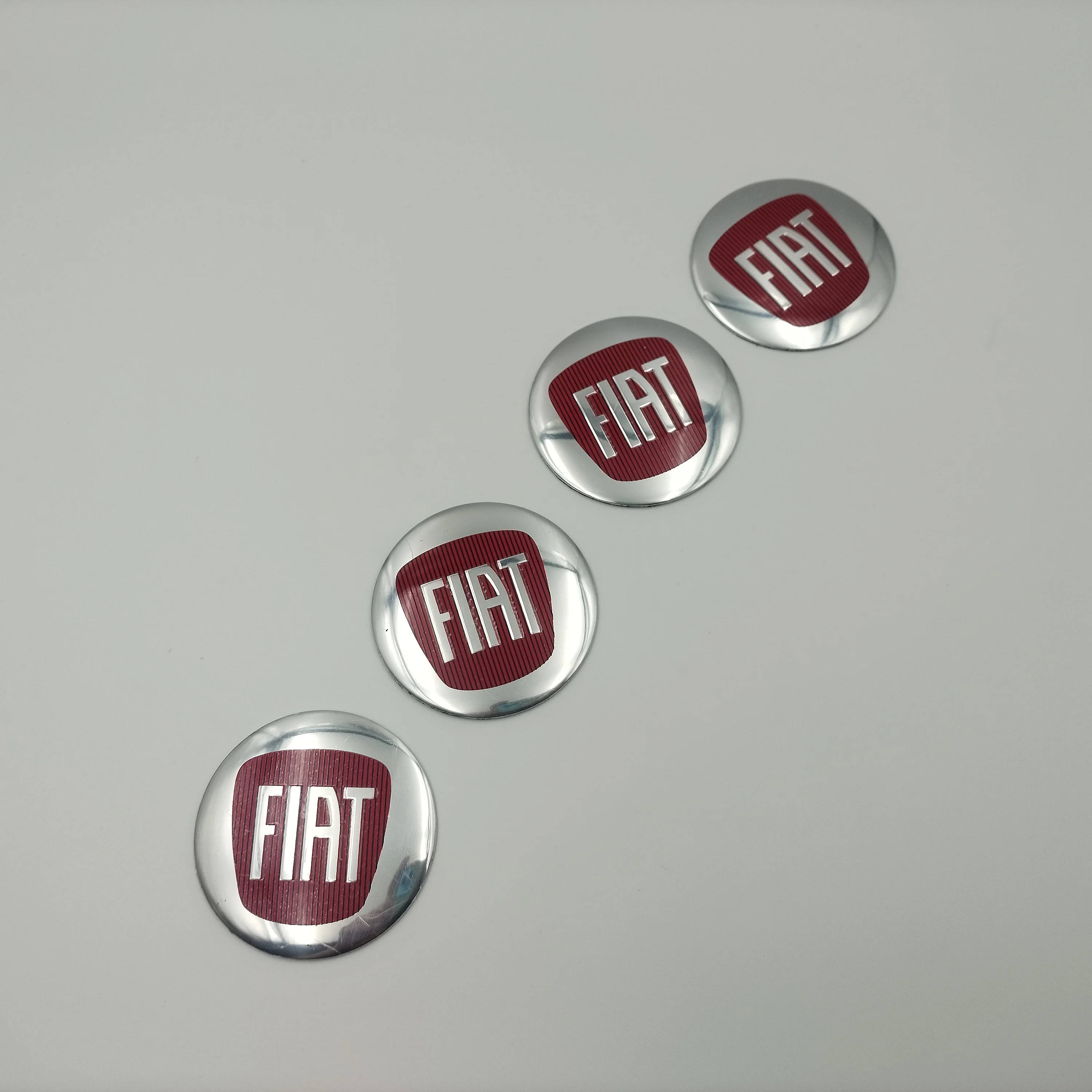 4pcs 3D 56mm logo car emblem Wheel Center Hub auto Rim refit dust-proof badge covers sticker styling accessories For FIAT