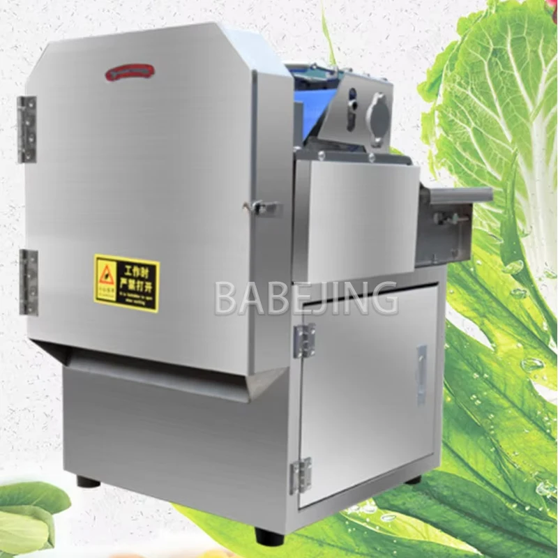 BABEJING Vegetable Cutting Machine, Automatic Potato Cutter 500kg/h Stainless Steel Restaurant Processing Machine