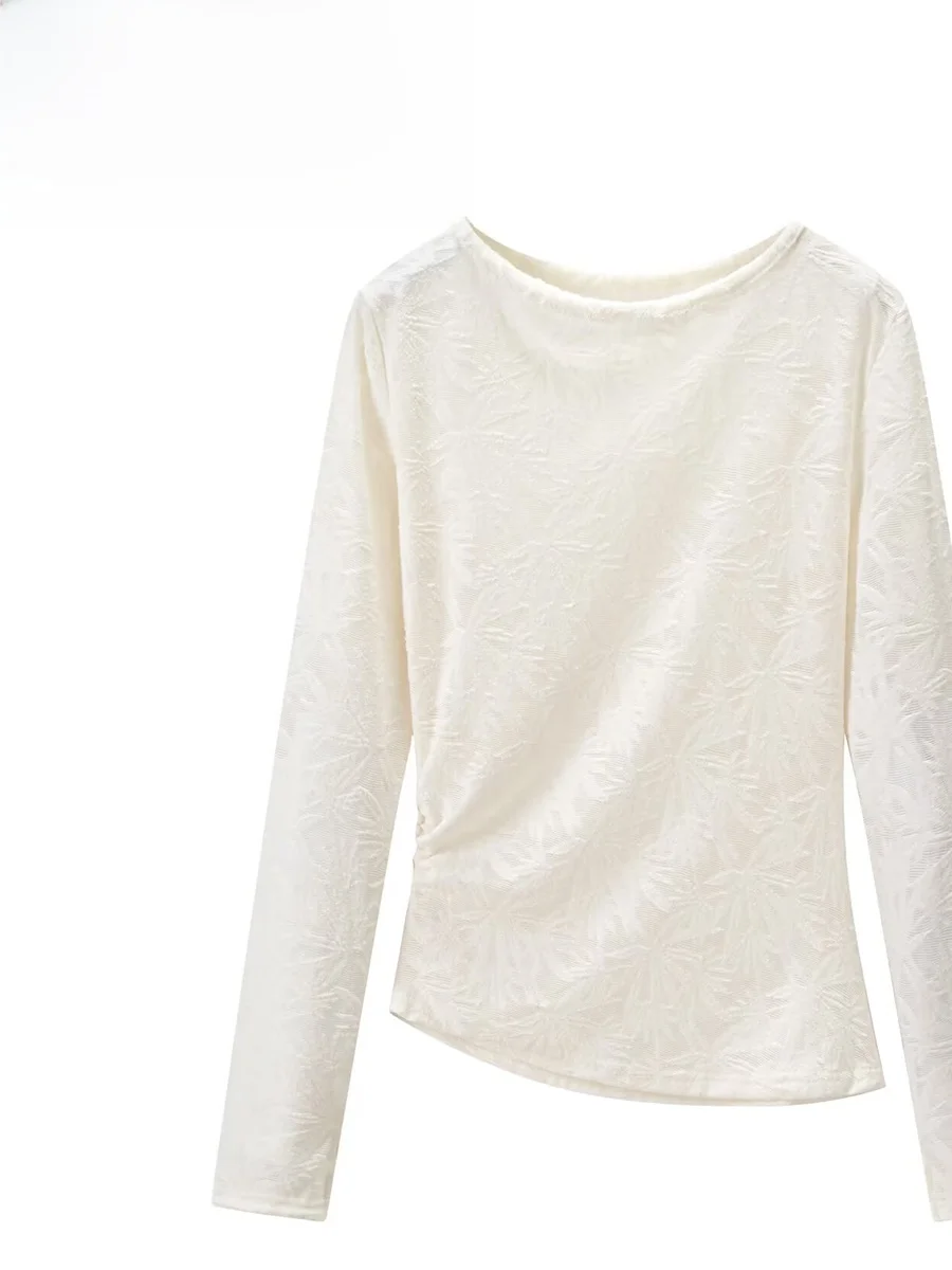 

ZARK Новая весенняя модная вязаная кофта с длинным рукавом и круглым вырезом, женский топ из полиэстера, свободный крой, трикотаж