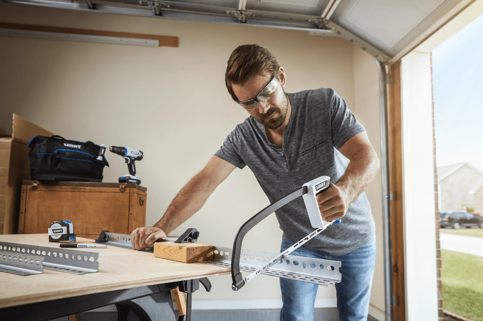 منشار 12 بوصة 24 TPI، شفرة ثنائية المعدن، مقبض التوتر