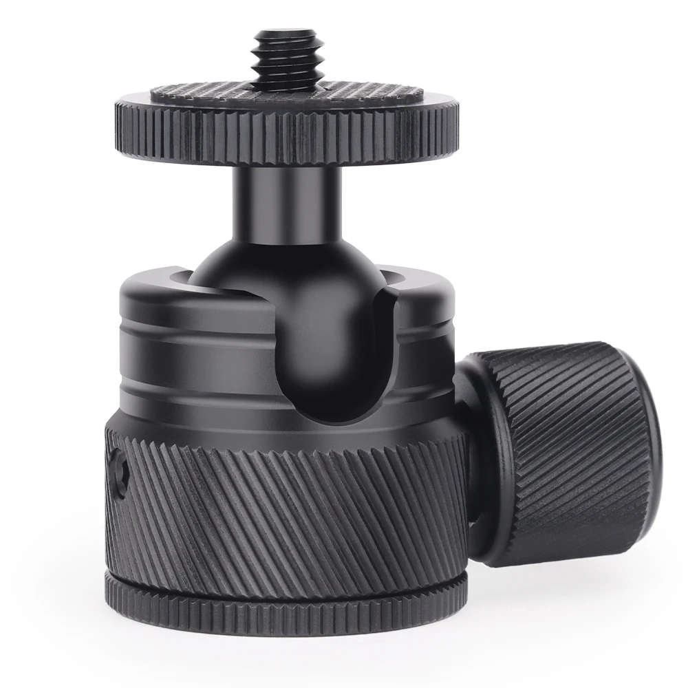 Głowica kulowa Mini Ball Head-INNOREL C19 CNC Metalowa Niskoprofilowa Głowica Kulowa do Statywu 360 °   Pan 90° °   Przechylenie Maxload 3kg do telefonu/aparatu DLSR/mini uchwytu — zdjęcie produktu 7