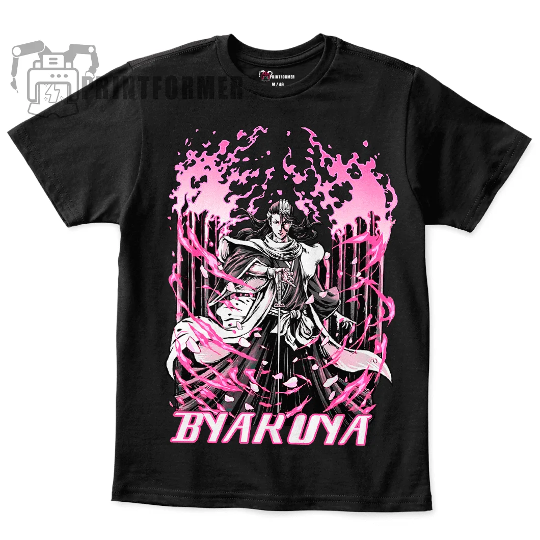 Byakuya Kuchiki T-Shirt Bleach Shirt Manga Strip Anime Graphic Tee All Size