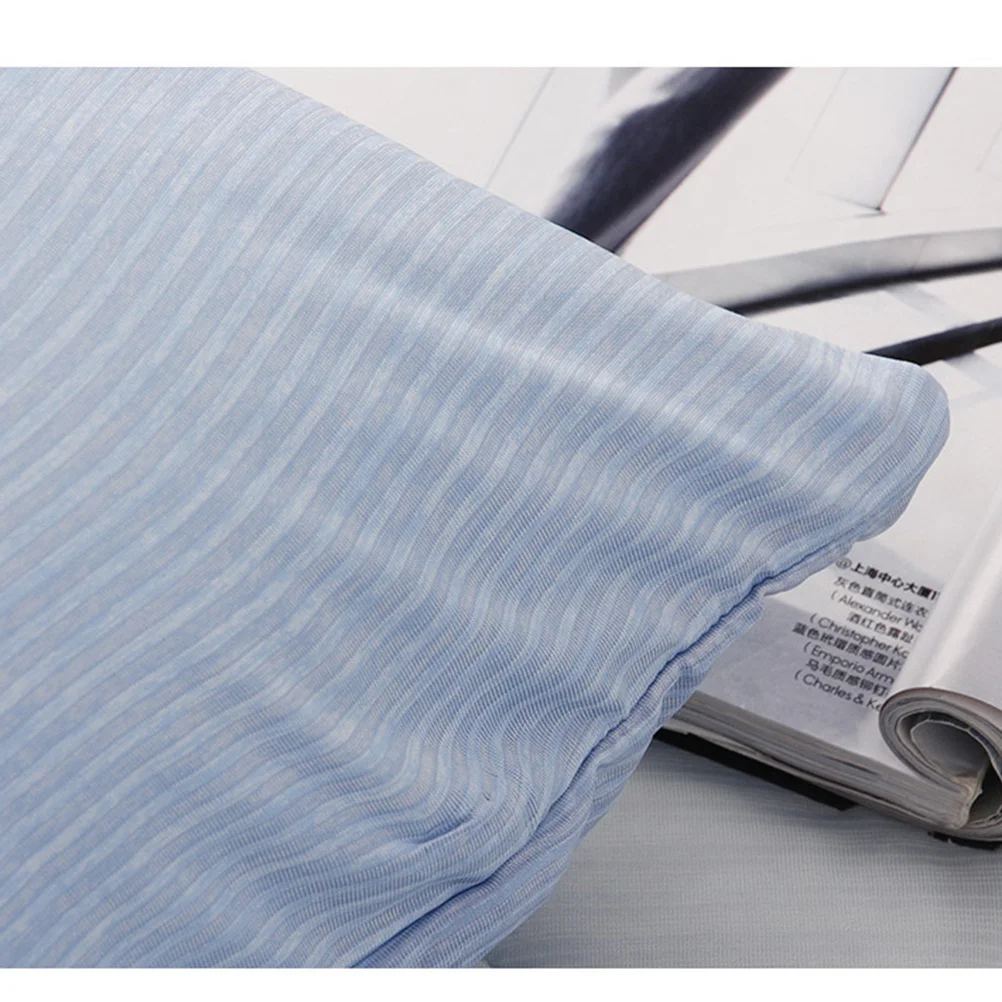 

Comfortable Sky-Blue Pillow Case Wear-Resistant Soft Touch Decorative Cushion Cover for Home Office Sofa Bed Chair Living Space