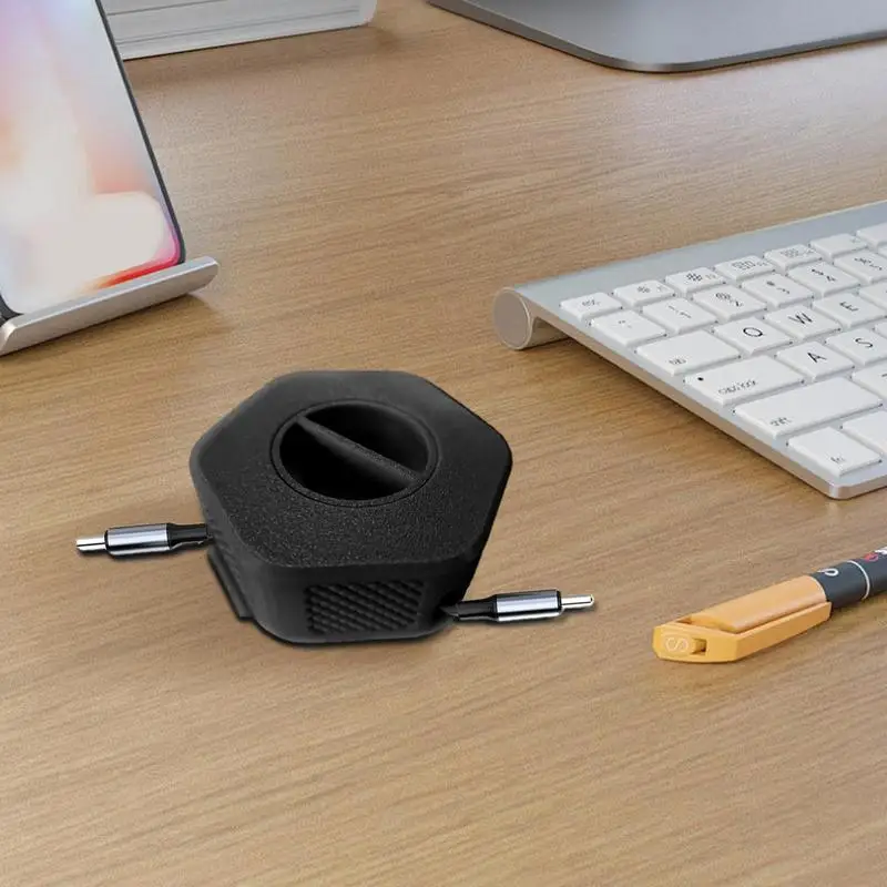 Fone de ouvido cabo organizador com impressão 3D, Carregamento cabo Winder, Desktop Organization, Winder Keeper, Armazenamento doméstico