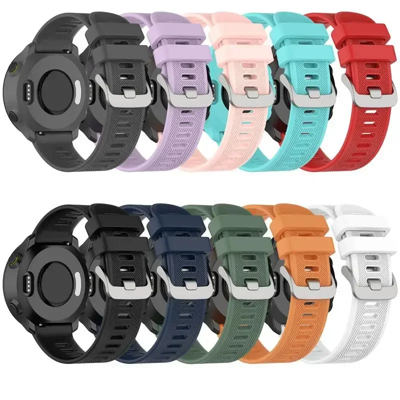 

Watch Band For Garmin Venu Luxe Wrist Strap For Forerunner 158 245 245M 645 55 Vivoactive 3 Silicone Sport Bracelet Huawei GT 2