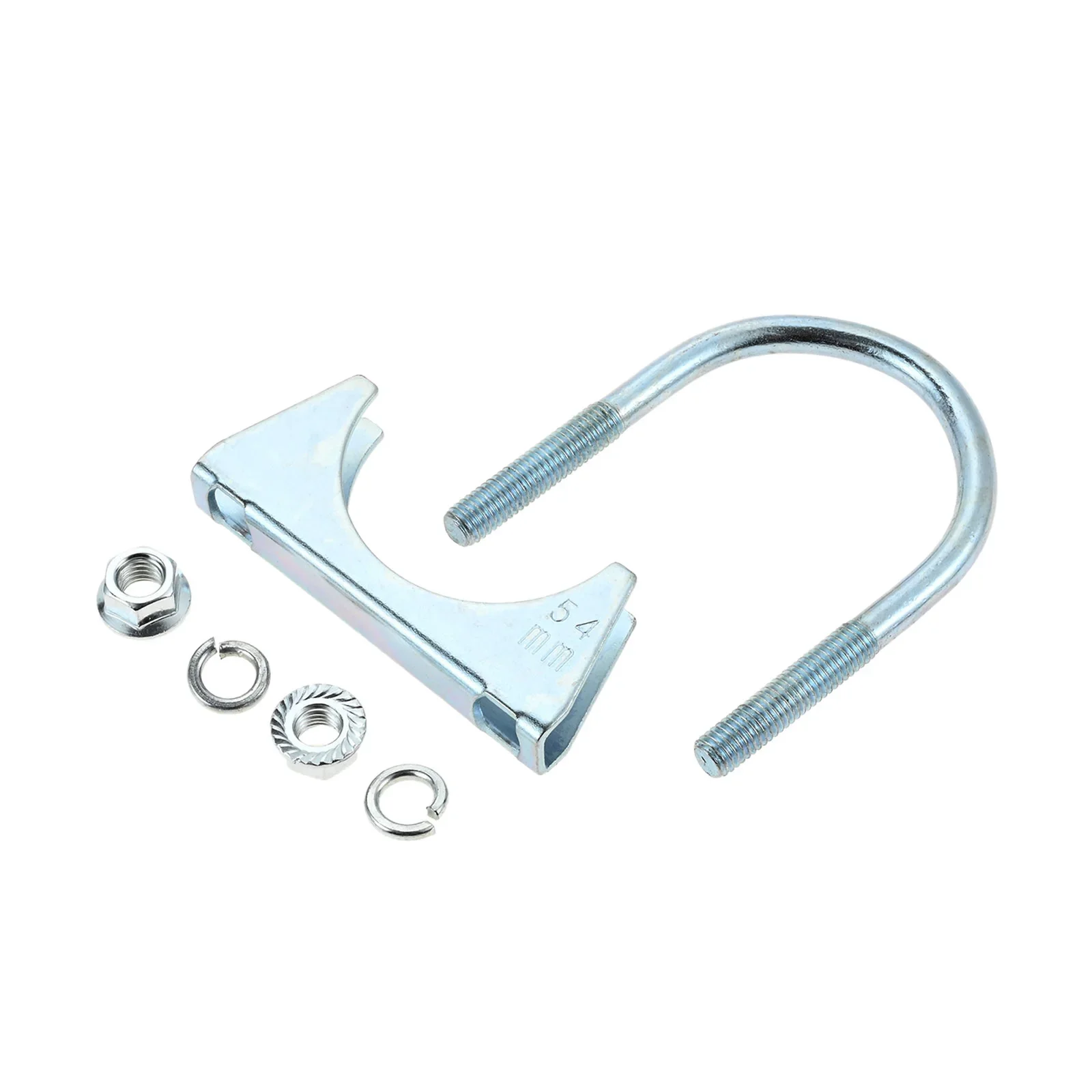 2Pcs Exhaust Pipe Strength Pipe Stuck Pipe Clamp Fixed Throat Hoop Clamp Under Collar Band U Tube Hoop 38MM-76MM Easy To Install