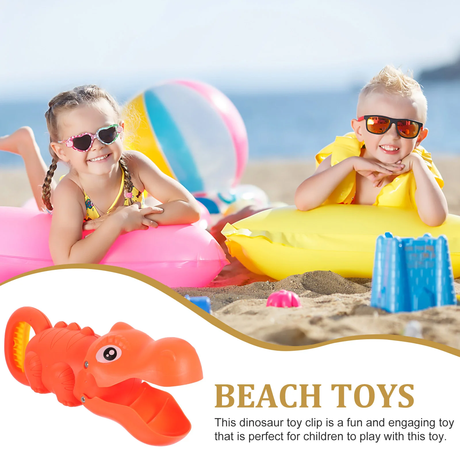 Cartoon Lobster Beach Toy Child Seaside Boy Toys Toddler Plastic Sand Makers Clips