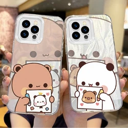 사랑스러운 만화 BuBu DuDu 커플 휴대폰 케이스, 아이폰 16 프로 맥스 케이스, 15, 14, 13, 12, 11, 8, 7 프로 맥스 플러스, XS, XR 하드 방진 커버
