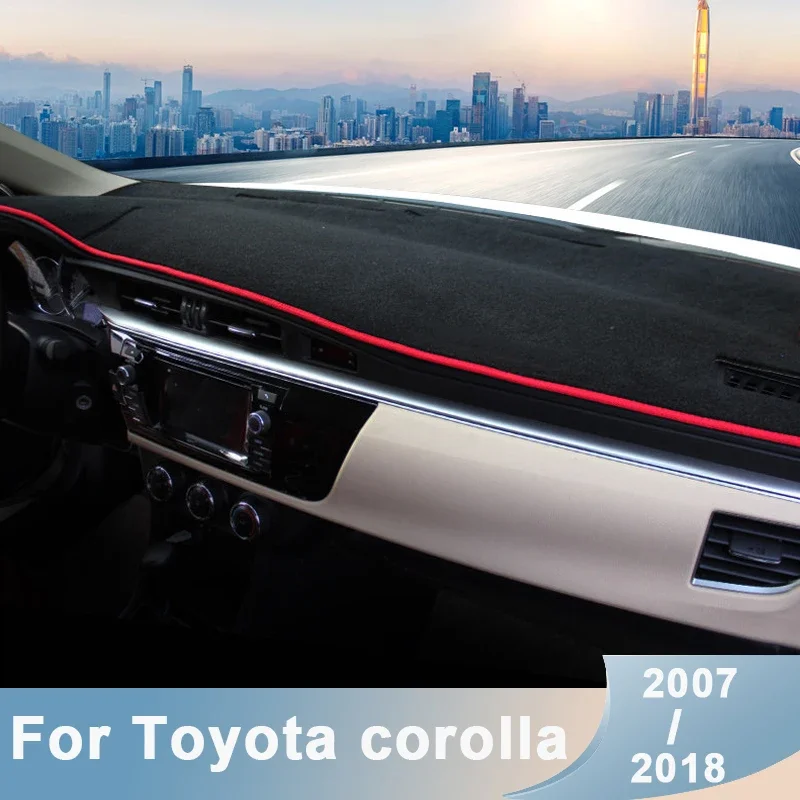 Car Accessories For Toyota Corolla 2007 - 2013 2014 2015 2016 2017 2018 Dashboard Cover Avoid Lights Pads Anti-uv Mats Adornment